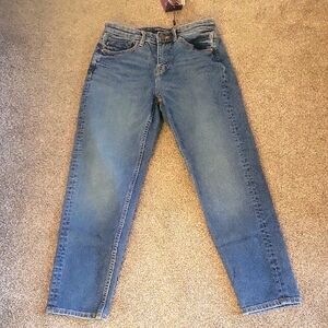 Vigoss Friday Tapered Boyfriend Jeans High Rise Size 26 NWT